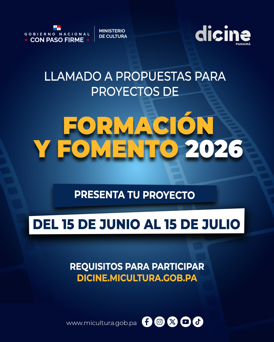 Llamado a presentación de Proyectos de Formación y Fomento 2026.